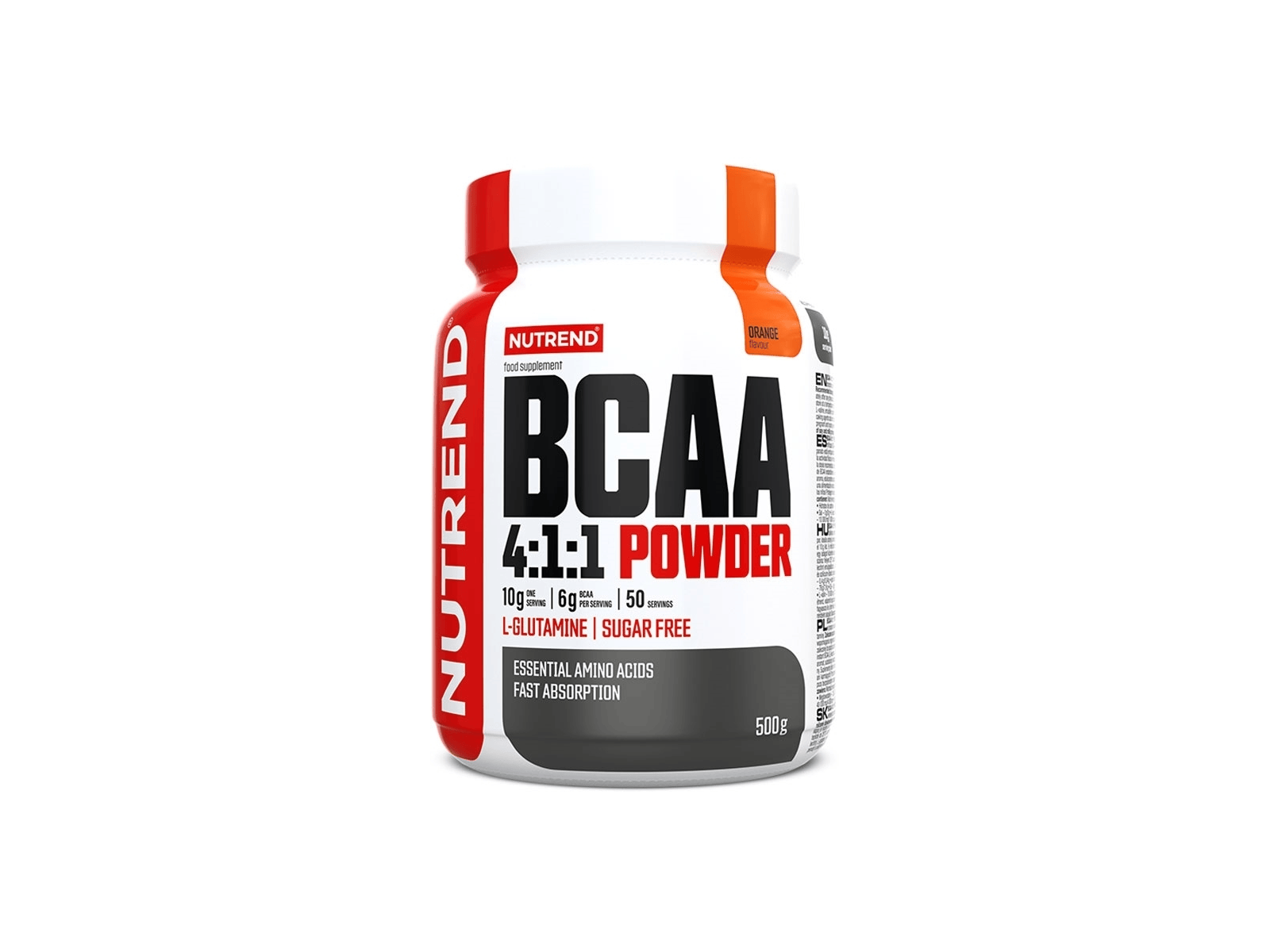 BCAA 4:1:1 Powder (Orange - 500 gram) - NUTREND - Aminozuren
