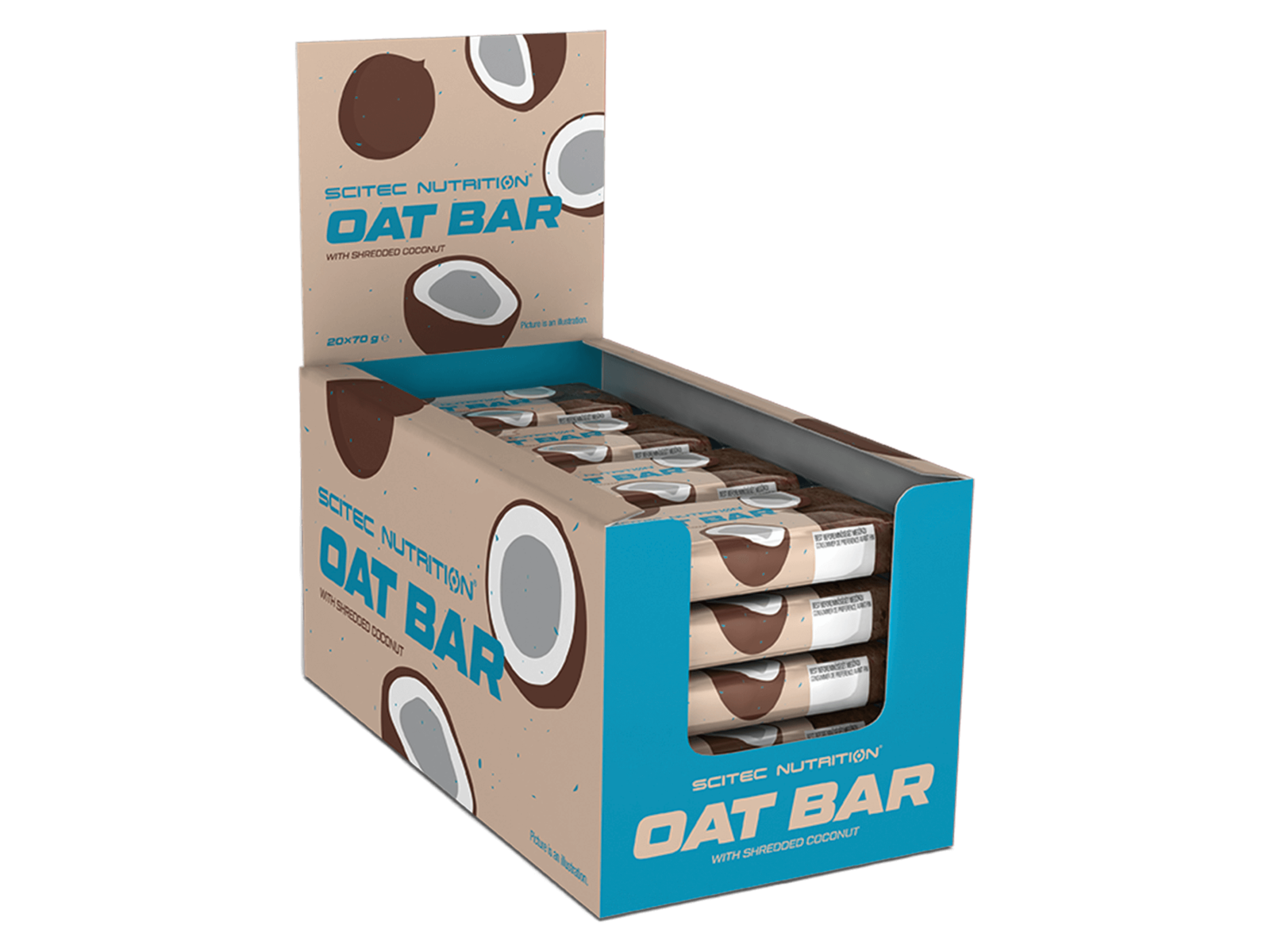 Oat Bar (Coconut - 20 x 70 gram) - SCITEC NUTRITION