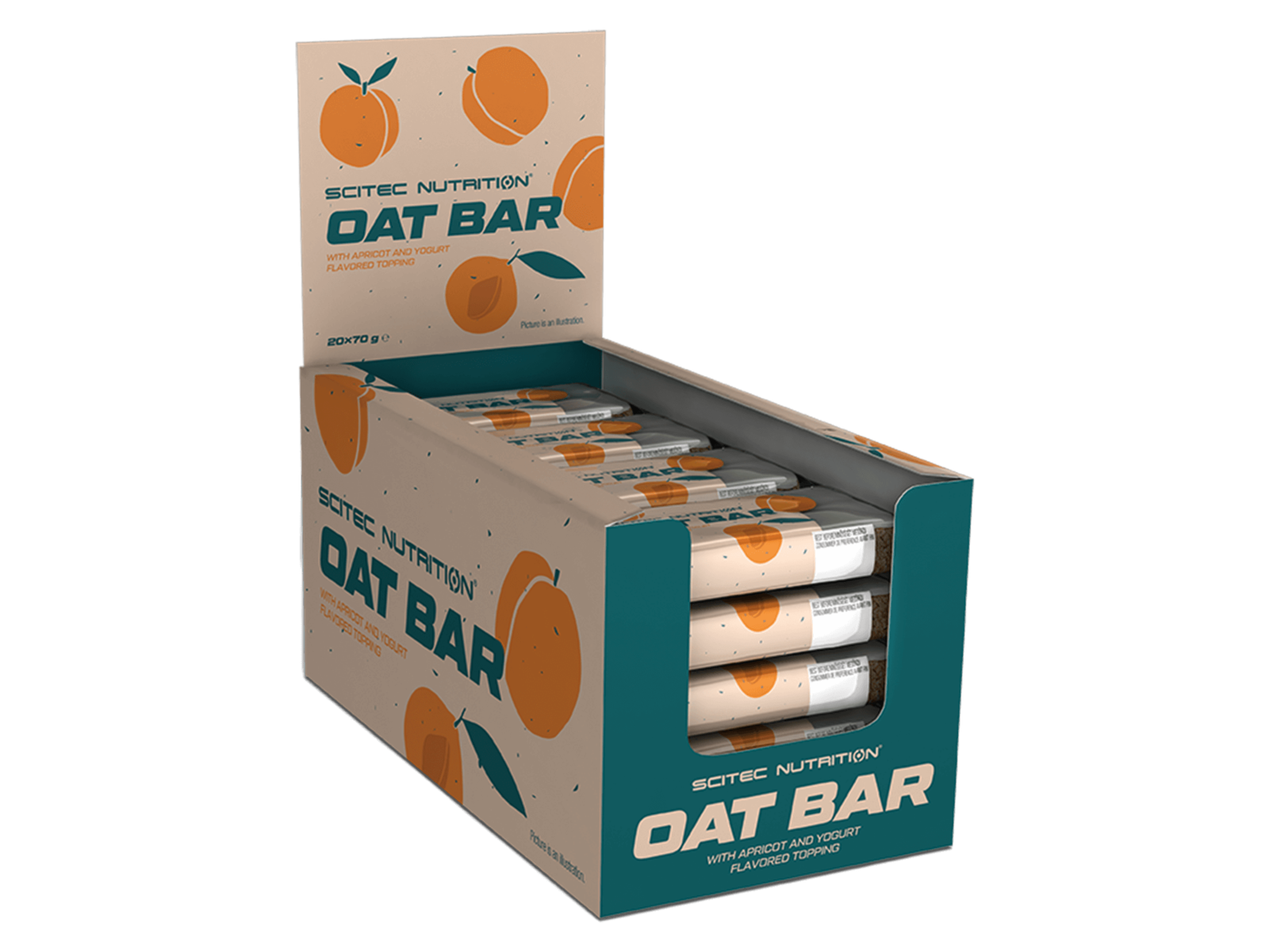 Oat Bar (Yoghurt/Apricot - 20 x 70 gram) - SCITEC NUTRITION