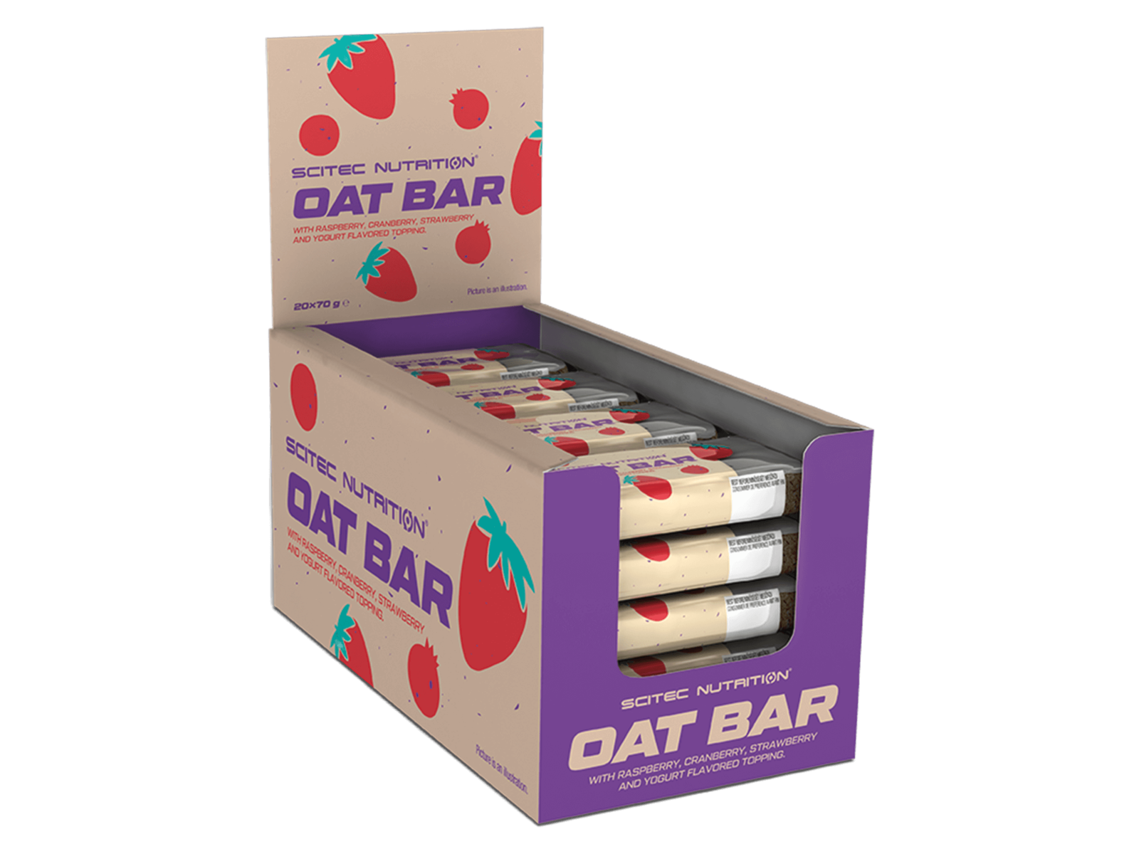 Oat Bar (Yoghurt/Berry - 20 x 70 gram) - SCITEC NUTRITION