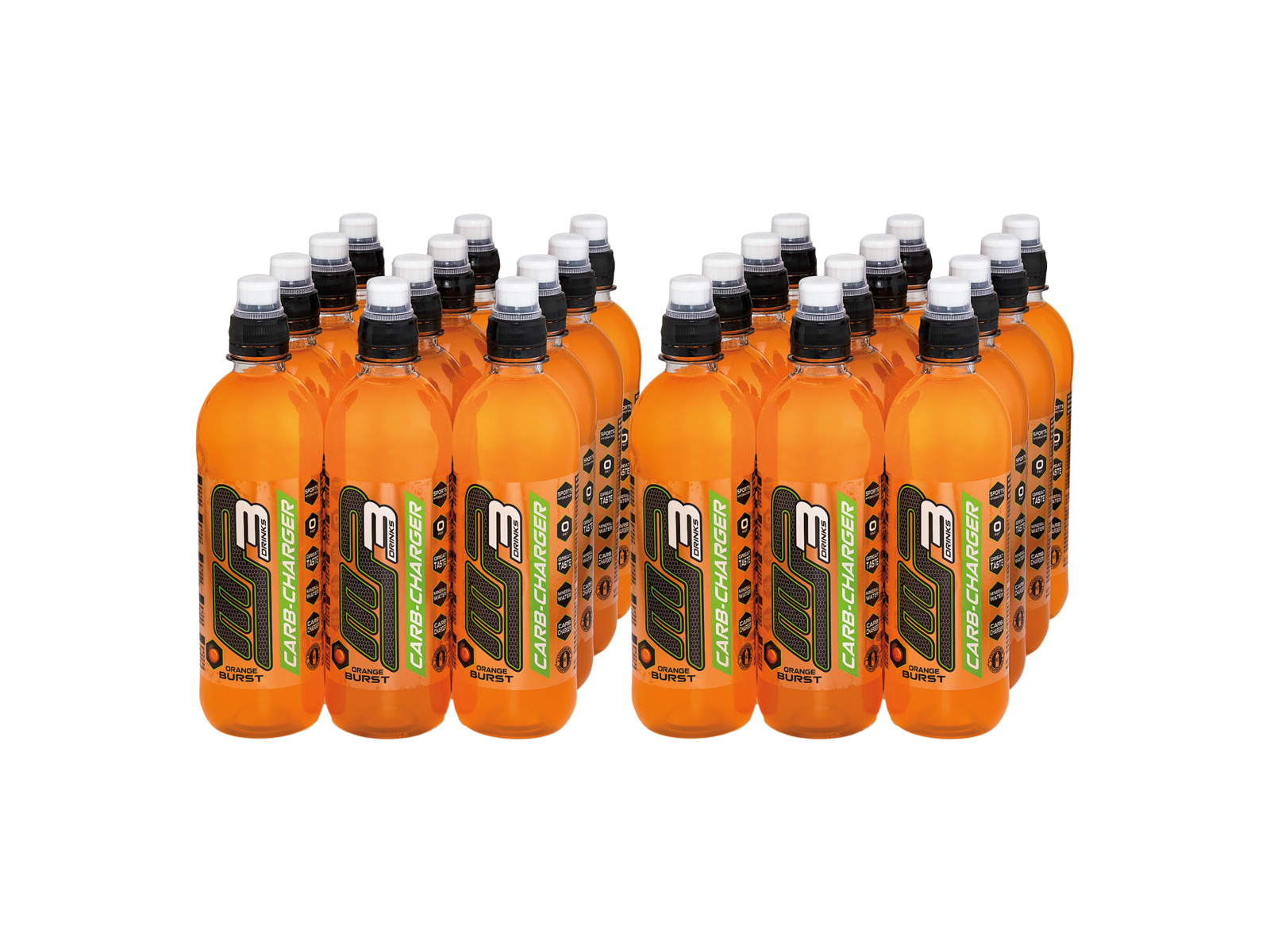 MP3 - Carb-Charger (Orange Burst - 24 x 500 ml) - Energiedrank - Sportdrank