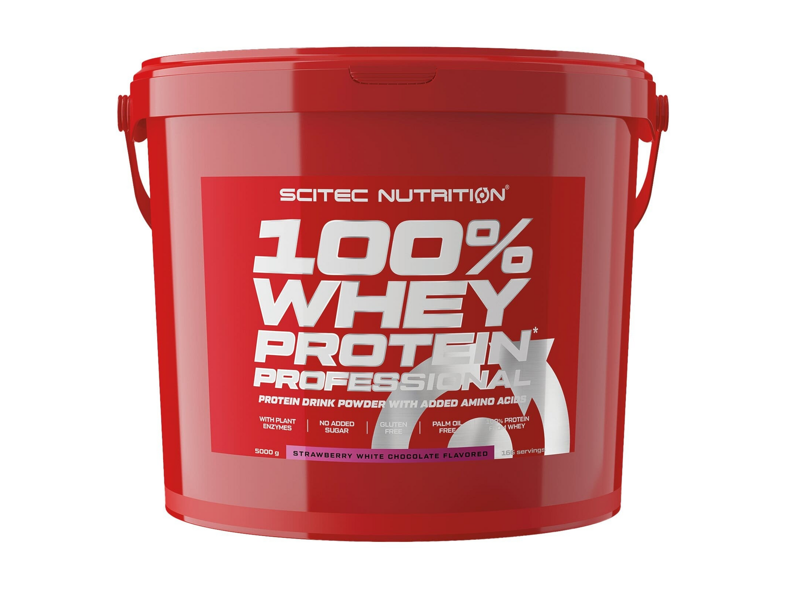 100% Whey Protein Professional (Strawberry/White Chocolate - 5000 gram) - Scitec Nutrition - Eiwitpoeder - Eiwitshake