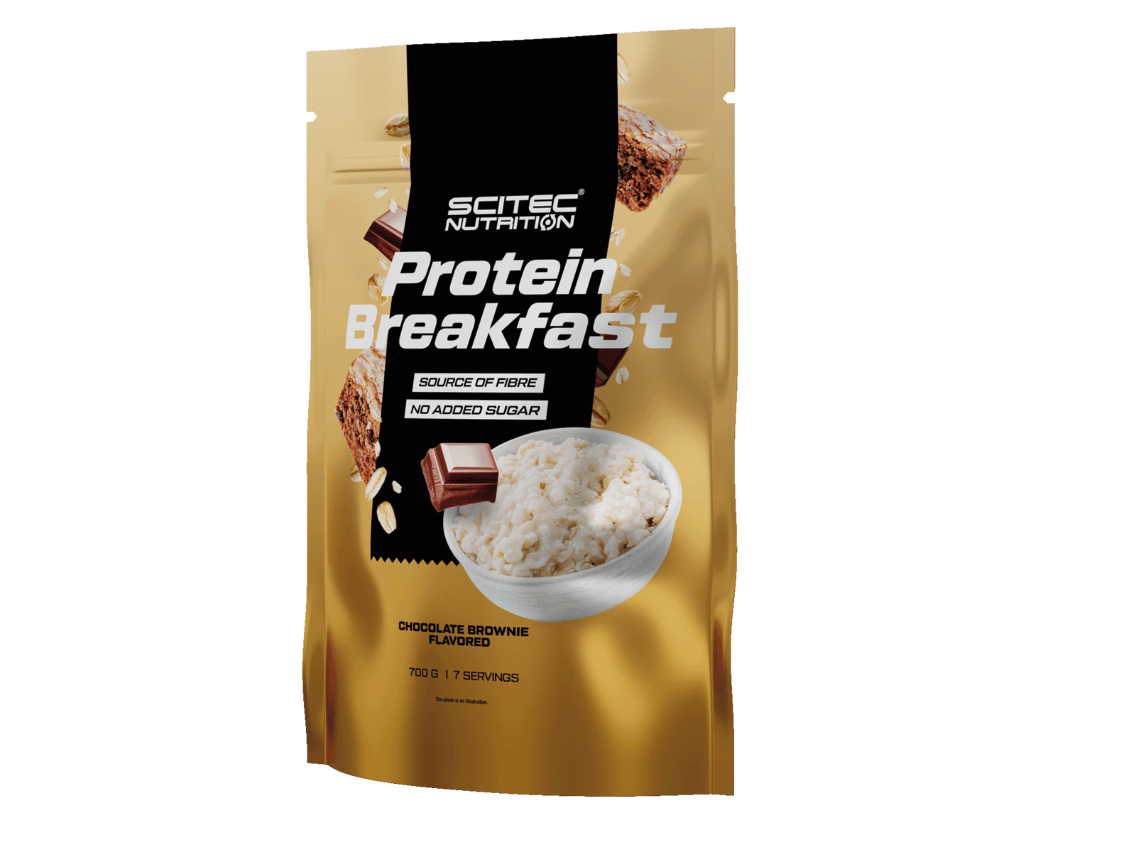 Scitec Nutrition - Protein Breakfast - Crunchy Oat Flakes with quality Whey Protein -  Chocolate Brownie - 700 gr.