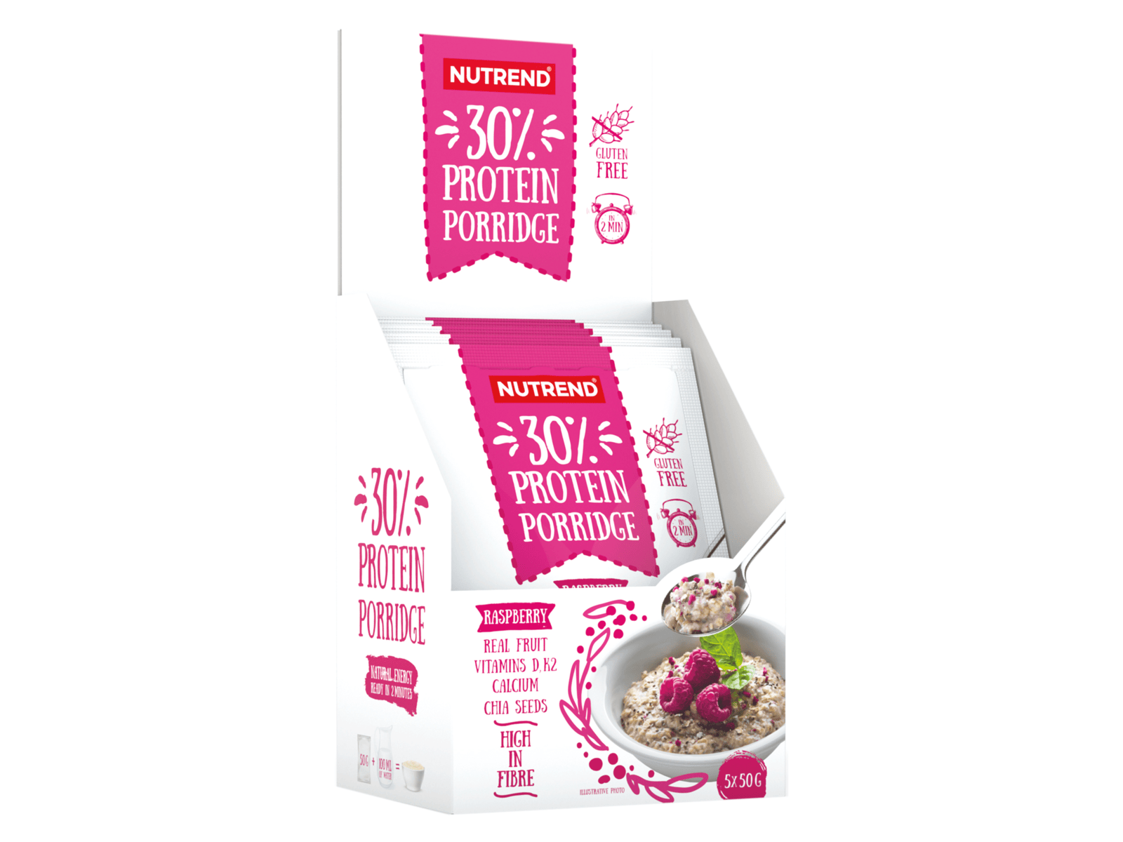 Nutrend - Protein Porridge (Raspberry - 5 x 50 gram)
