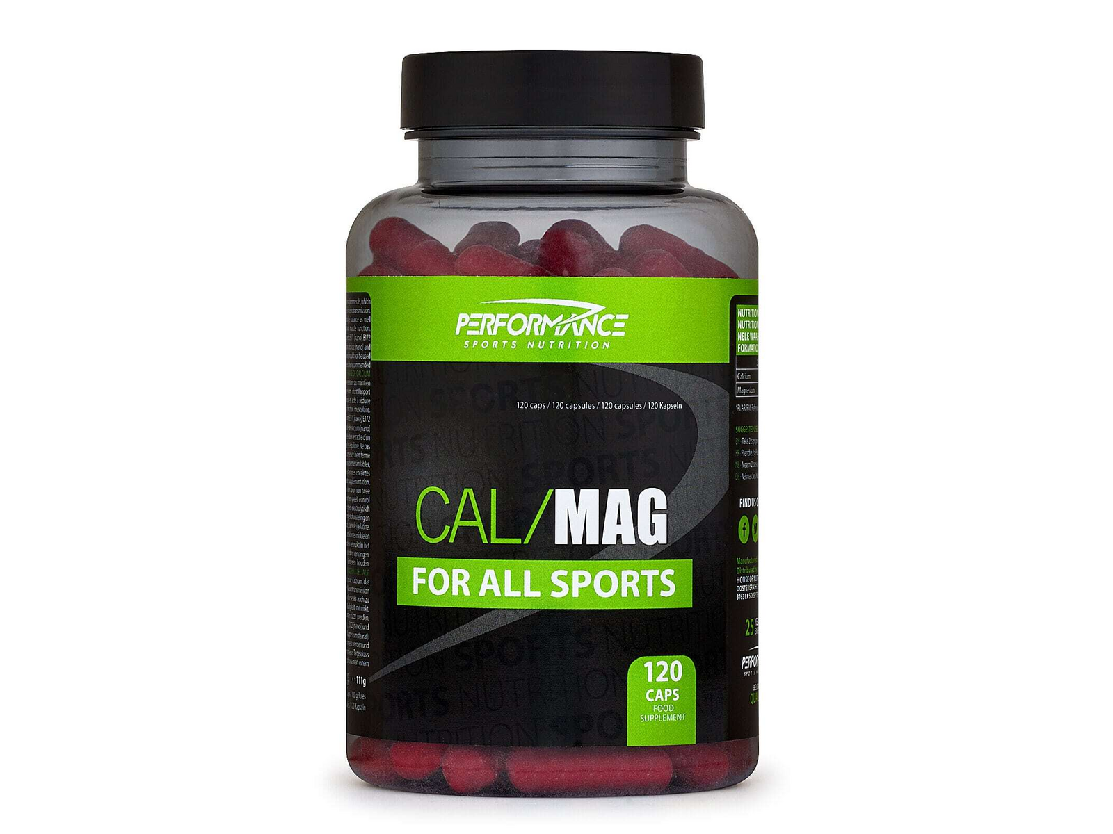CAL/MAG (120 capsules) - PERFORMANCE SPORTS NUTRITION